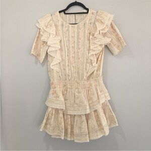 LoveShackFancy Natasha Floral Mini Dress